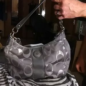 SUPER BUY!!! Coach Silver Gray Hobo Bag